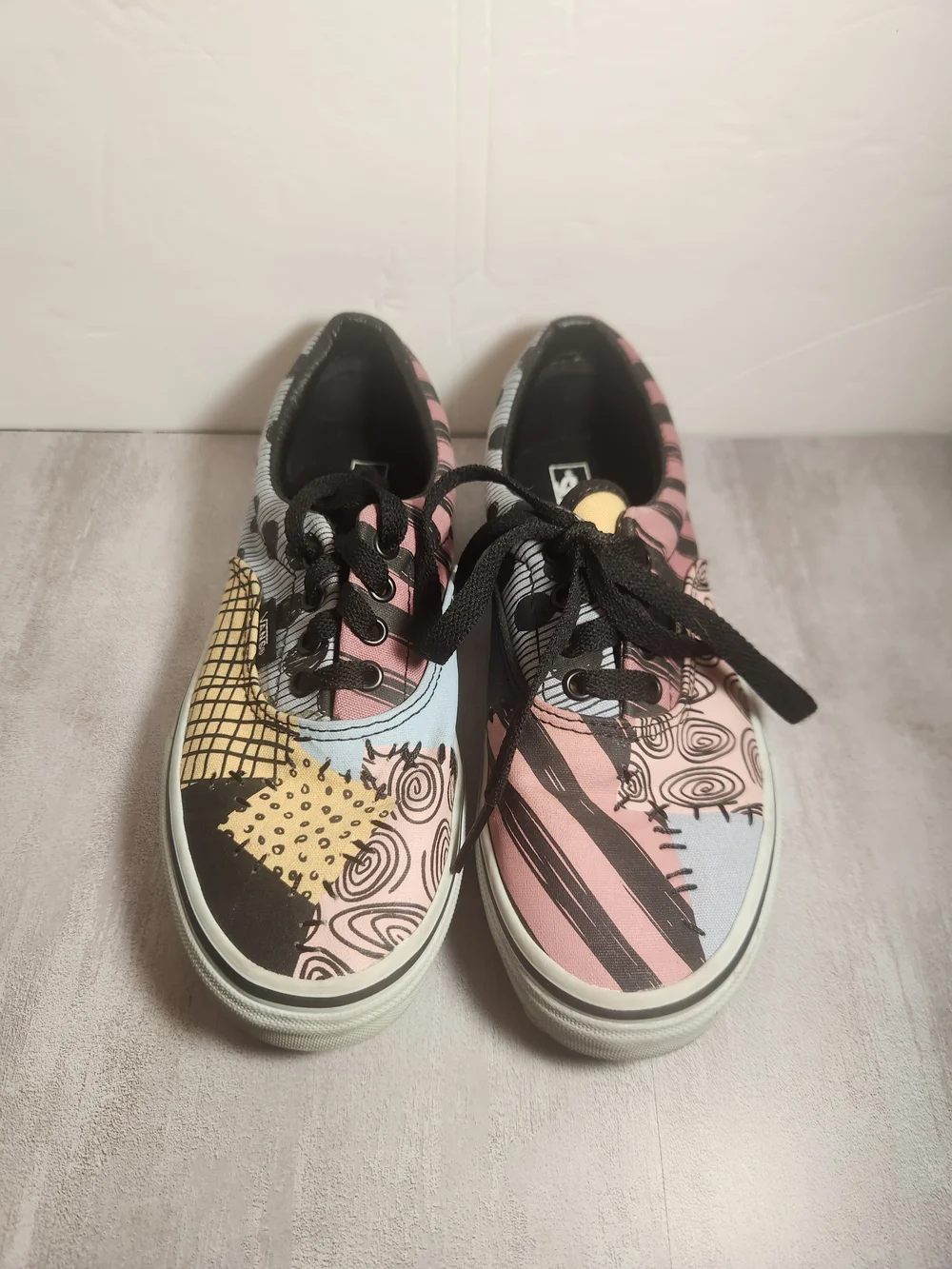 Vans Kids Sally Era Patchwork Graphic Lace-Up Sneakers/Shoes